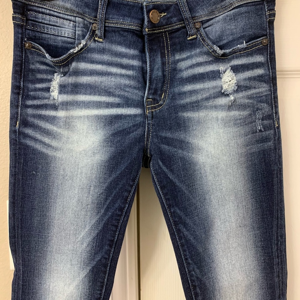 EUC Buckle Black Ankle Skinny #53 SZ 26